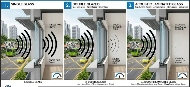 2Acoustic Glass, Quieter Living