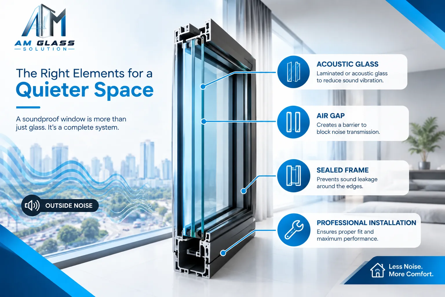 2.What Makes a Window Soundproof AM Glass SG